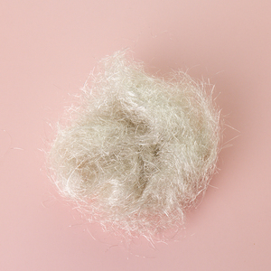 공장 공급 염색 회전 화이트 실버 짧은 선물 포장 금속 원사 섬유 부드러운 안젤리나 섬유 - Product Image 3
