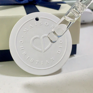 Difusor de aroma de piedra de yeso redondo, ambientador de aroma de alta calidad para coche - Product Image 4