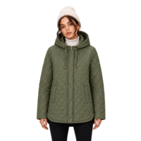 Veste matelassée légère à motif 3D pour femme, coupe oversize, entièrement zippée, à manches longues, avec poches, pour l'hiver