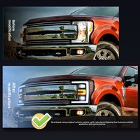 Conjunto de Faros Delanteros LED HC3Z13008B con Lente de Proyector Elegante, Lámpara Delantera DRL para Ford F250 2017-2019 Super Duty