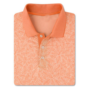 Chemises de golf pour hommes en maille performante avec logo personnalisé OEM 2025, impression par sublimation, tissu en spandex/polyester - Product Image 2