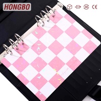 Hongbo Meilleure vente tableau de bord à carreaux mat A5 imperméable à l'eau 4 couleurs pour reliures budgétaires comme insert à feuilles mobiles pour cadeau organisateur