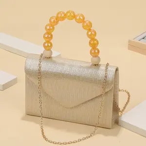 Wholesale Creative Beaded Handbag And Purse Fashion Luxury Gold Evening Clutch Bags For Women NE1164