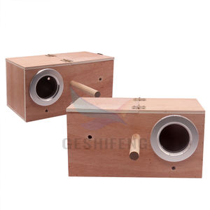 Commercio all'ingrosso Pappagallo nido allevamento canarino gabbia di allevamento voliera nido Box per la casa degli uccelli in legno Pet uccello da cova scatola nido - Product Image 4