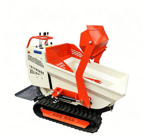 Mini Cargadora de Ruedas, 500 kg, Motor de Gasolina, Volquete Hidráulico, Color Blanco, Cargadora Frontal, Maquinaria Agrícola - Product Image 1