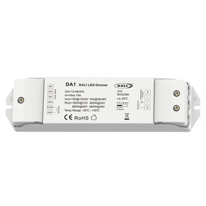 Contrôleur <span class=keywords><strong>DALI</strong></span> DA1 2 canaux à tension constante pour gradateur LED Push Dim <span class=keywords><strong>DALI</strong></span> DT6, sortie 15A, gradation PMW, contrôleur <span class=keywords><strong>DALI</strong></span> pour éclairage - Product Image 2