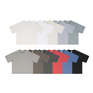 T-shirt <span class=keywords><strong>3D</strong></span> Puff Boxy avec logo personnalisé, <span class=keywords><strong>impression</strong></span> sérigraphique, coton lourd, manches courtes, taille plus, t-shirts boxy - Product Image 2