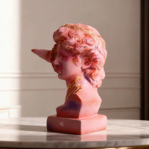 Vente en gros d'éclaboussures de crème glacée en résine statue de David sculpture de parodie amusante personnalisée OEM nouveauté décoration de maison et de bar - Product Image 2