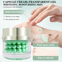 Crème en capsules de collagène vert PDRN 55g, raffermissante, anti-rides, éclaircissante, hydratante, niacinamide, acide tranexamique, végétalien, glycérine, GMP