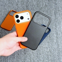 Étui de téléphone magnétique en cuir PU à couverture intégrale, résistant aux rayures et aux chutes, pour iPhone 17 Pro Max