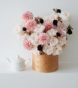 Tubes de fleurs en papier kraft écologiques recyclables pour la fête des mères élégants et chics avec conception d'estampage Taille personnalisée - Product Image 1