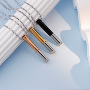 Boyi สร้อยคอหายใจสแตนเลสสตีลไม่เสื่อมเสียคุณภาพสูงสำหรับบรรเทาความวิตกกังวล - Product Image 1