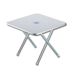 Mesa plegable cuadrada de aluminio anodizado, muebles versátiles para exteriores para patio, cocina, playa, comedor, almacén, uso en gimnasio - Product Image 1