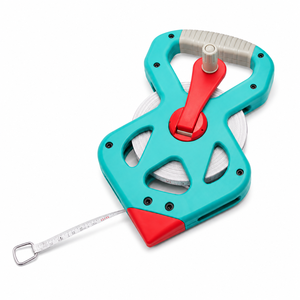 Misuratore <span class=keywords><strong>a</strong></span> nastro in fibra di vetro per impieghi gravosi con bobina aperta, strumento di misurazione <span class=keywords><strong>a</strong></span> manovella per lunghe distanze, per edilizia e topografia, 50m <span class=keywords><strong>Pollici</strong></span> mm - Product Image 4