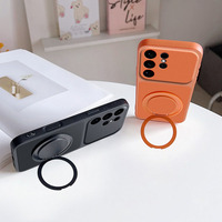 Étui de téléphone portable populaire en cuir PU mat avec support rotatif pour Samsung Galaxy S26 S25 S24 S23 Ultra A17 A37 A57 A16 A36 A56