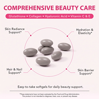 Complément alimentaire Itawel Private Label Vegan 120 gélules de collagène, peptides et glutathion pour éclaircir la peau, capsules pour femmes, cheveux et ongles