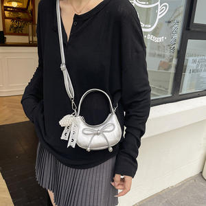 Bolso Infantil de Moda Otoño Invierno Nuevo Estilo Retro Bolso Versátil con Lazo para Niñas Bolso Cruzado - Product Image 5