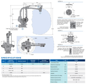 Brazo Robótico PL800 con Capacidad de Carga Súper Pesada de 800 kg, Robot Automático de Paletización y Despaletización para Fábrica - Product Image 3