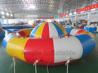 Amusement d'été Remorquage par l'eau OVNI Spinning Donut Gyro Towable Gonflable Disco Boat