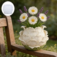 Moule en silicone Early Riser Blooming Petal pour la fabrication de pots de rangement, de jardinières, d'ornements et de coupelles d'aromathérapie en plâtre, ciment ou résine
