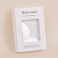 Boîte de rangement en papier personnalisée en gros avec fenêtre transparente, emballage vide pour faux ongles, boîte cadeau pour marque de produits pour les ongles