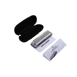 <span class=keywords><strong>Harmonica</strong></span> <span class=keywords><strong>diatonique</strong></span> CONJURER à 10 trous avec couvercle en acier inoxydable et plaque en laiton, clé C, écologique, pour débutants et professionnels - Product Image 6