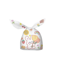 Sacs en plastique pe personnalisés Lapin mignon Fournitures d'emballage longues oreilles pour collation Sacs de Pâques