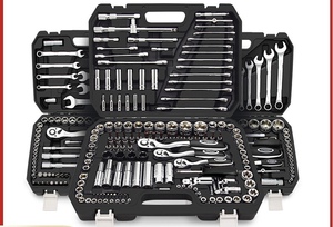 150-Piece <strong>Ratchet</strong> <strong>Socket</strong> Tool Set 1/4" 3/8" 1/2" Drive Cr-Mo Steel SAE/Metric <strong>Sockets</strong> with Case for Auto Repair &amp; Maintenance - Product Image 5