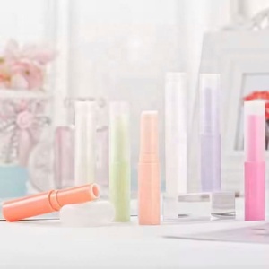 Cheap Price 4g Mini Lip Balm <b>Tubes</b> Empty White Pink Purple Round <b>Plastic</b> Lipstick Container - Product Image 2