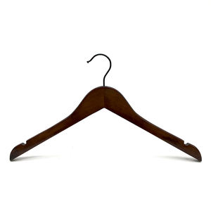 Perchas de madera de calidad superior a precio competitivo con logo para trajes, perchas de madera premium naturales - Product Image 2