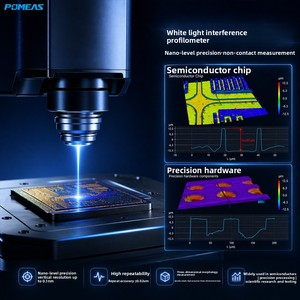 Interféromètre à lumière blanche 3D POMEAS : Profilomètre optique WLI nanométrique pour la rugosité des surfaces et la métrologie des semi-conducteurs Chine - Product Image 3