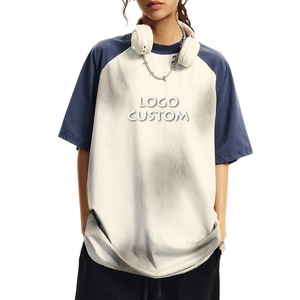 Maglietta da uomo con mezza manica a tracolla con Logo personalizzato e maniche a contrasto magliette da uomo - Product Image 3