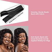 Kit d'installation de perruque Lace Front : Colle, Outils, Bandes, Bonnets et Accessoires Capillaires Noir