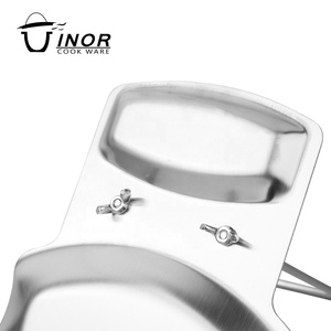 Étagère de <span class=keywords><strong>cuisine</strong></span> populaire à 2 pièces, support de <span class=keywords><strong>couvercle</strong></span> de pot en acier inoxydable pour cuillère et <span class=keywords><strong>couvercle</strong></span>, accessoires de <span class=keywords><strong>cuisine</strong></span> - Product Image 4