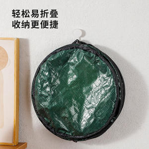 Environmental Protection Portable Foldable Open Top PE Trash <strong>Can</strong> with Barrel Shape for Outdoor Camping and Garden Use - Product Image 4