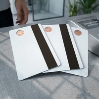 Tarjetas de Visita de PVC Transparente CR80 Personalizadas de Fábrica, Imprimibles, RFID NFC 13.56 MHz, Resistentes al Agua, Chip 1K, Ventana Transparente