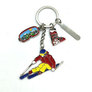 Porte-clés souvenir en métal avec logo personnalisé, ski, vacances, <span class=keywords><strong>Alpes</strong></span>, <span class=keywords><strong>Suisse</strong></span>, France, Zermatt, Chamonix - Product Image 3