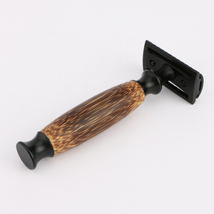 Afeitado de hombre con mango de bambú natural, maquinilla de afeitar clásica de doble filo - Product Image 4