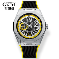 Bonest Gatti Herrenuhren Top-Luxusmarke Mode Herren Wasserdichte Automatische Mechanische Uhr BG9601-A4