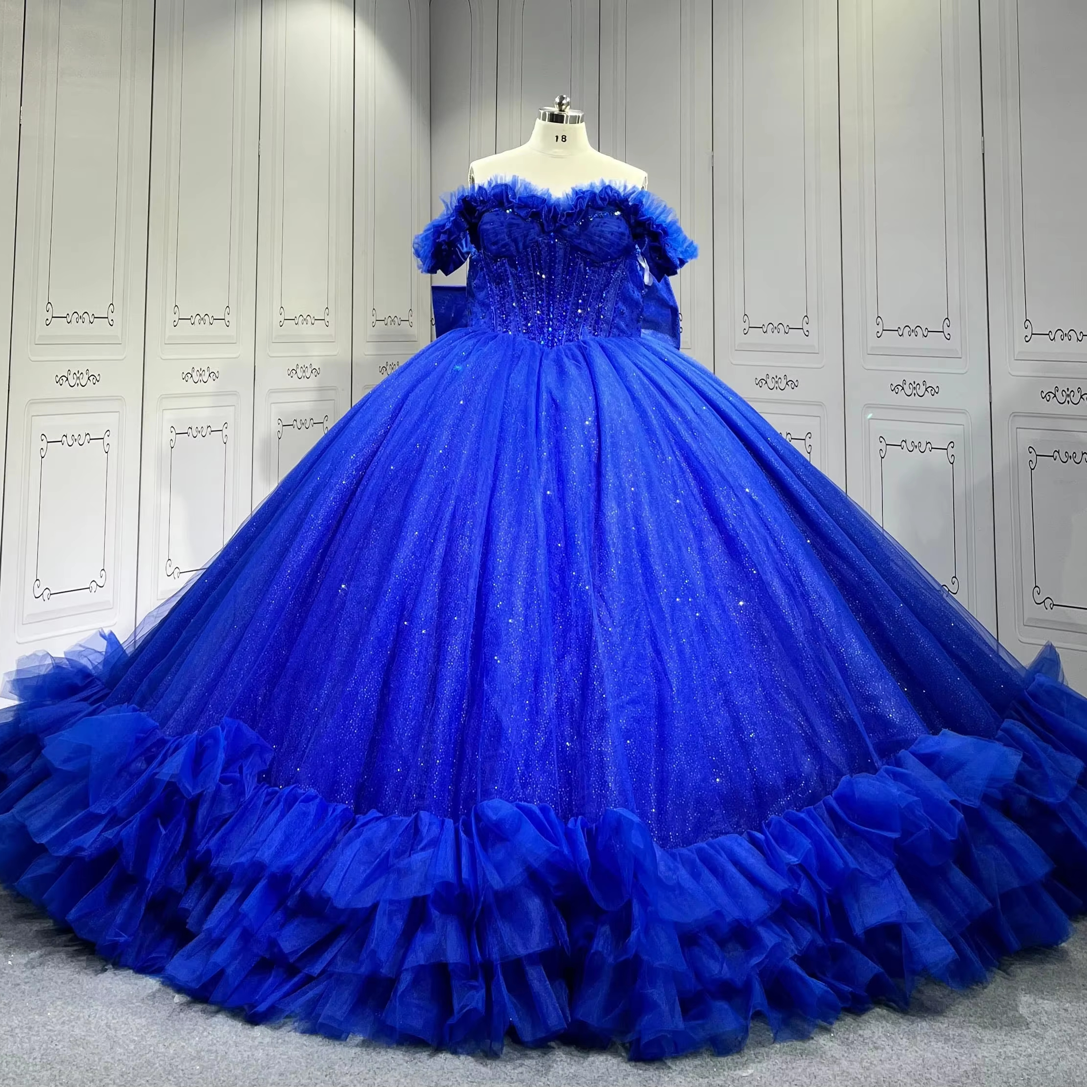 sachin and babi light blue dress New In Hoco Dresses – Modsele main image 1