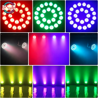 24 Projecteurs LED Par Can RGBW 4-en-1 10W pour Extérieur, IP65, DMX512, Activation Sonore, en Aluminium Moulé Sous Pression, pour Mariages et Spectacles