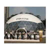 Geodesic Dome Event Tent for Commercial Good Quality 15m Diameter 850g/sqm PVC Coated Polyester Fabric Shelter Dome 5 Years