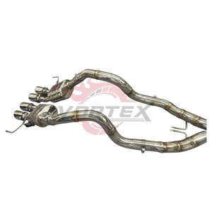 ท่อไอเสียสแตนเลส Vortex Valvetronic สำหรับ Chevrolet Corvette C7 Performance Muffler X Pipe Center Quad Tips - Product Image 5