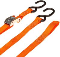 Sangles à cliquet en polyester de 1 po x 16 pi avec crochets en S, haute résistance à la rupture, pour attelage de bateau, remorque et fixation sur transom, pour bateaux et jet-skis