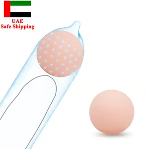 SHUNQU New Design Soft Bead Condoms Sex Toys Pearl Granule G Point Sexy Female 1 Pack Per Box Latex Silicone Ball Condom