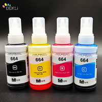 Encre de recharge T664 pour Epson ET-2550 L200 L210 Encre à colorant pour imprimante Premium