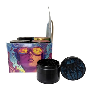 Portable 4 Piece Design Metal <b>Grinder</b> Zinc Alloy 40mm Small Size Tobacco <b>Herb</b> Spice <b>Grinder</b> - Product Image 5