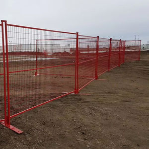 Panneaux de sécurité provisoires en acier galvanisés plongés chauds de séparation de barrière facilement assemblés modernes pour la construction - Product Image 5