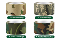 Ruban en tissu camouflage - Durable, léger, portable, résistant aux déchirures et à l'abrasion, toutes saisons, usage tactique en extérieur, 5 m