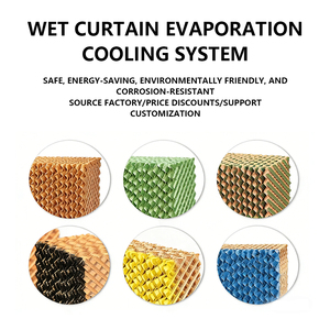Nouvelle couverture de refroidissement évaporatif en papier avec cadre et pompe pour le refroidissement des serres d'élevage de bétail et de volailles sur les fermes - Product Image 6